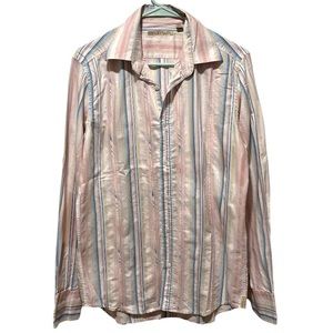 Ted Baker Women’s Stripe Pastel Botton Down Shirt